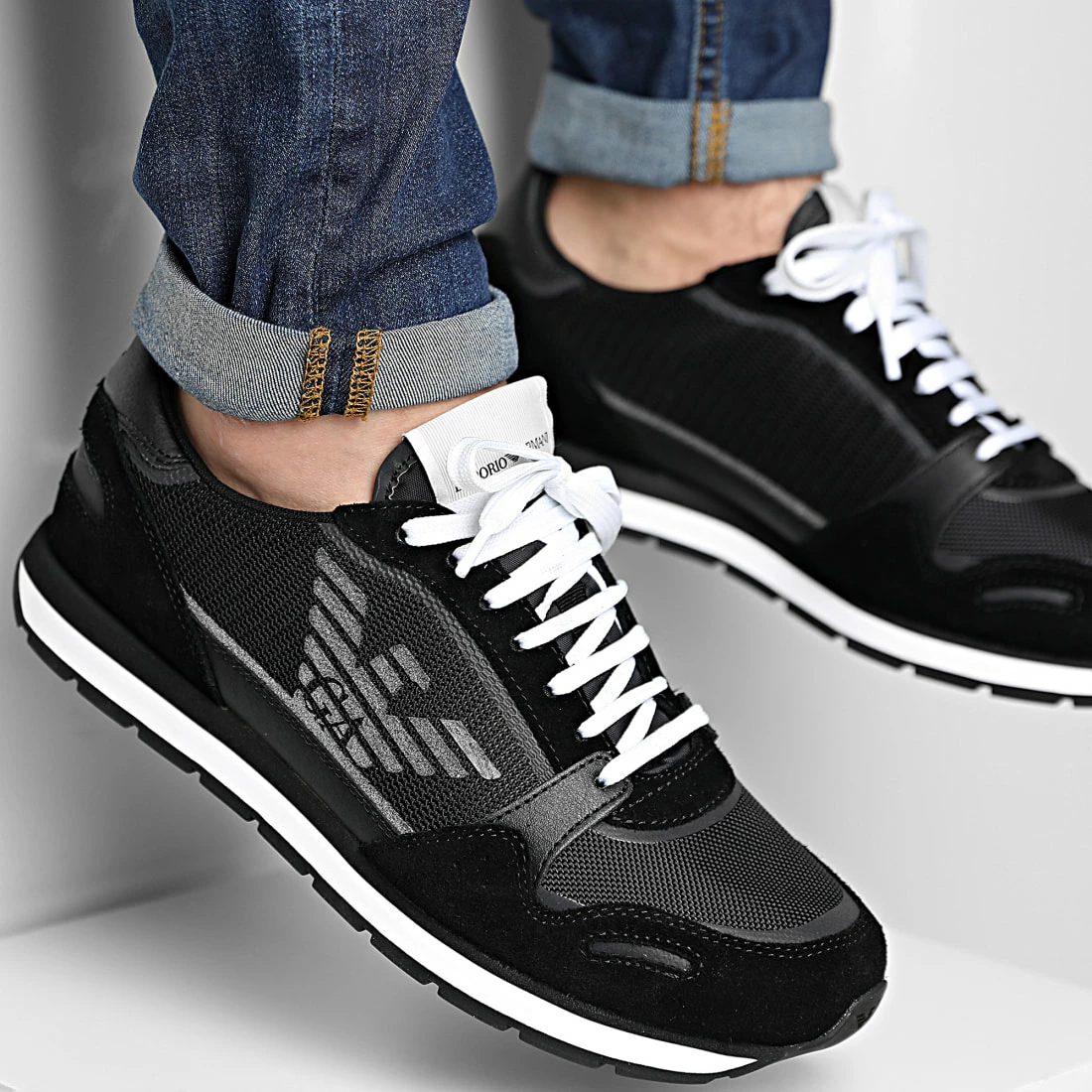 Grosses soldes 🥰 Baskets X4X537-XM678 Black Black Black de Emporio Armani 👏 1 Grosses soldes 🥰 Baskets X4X537-XM678 Black Black Black de Emporio Armani 👏