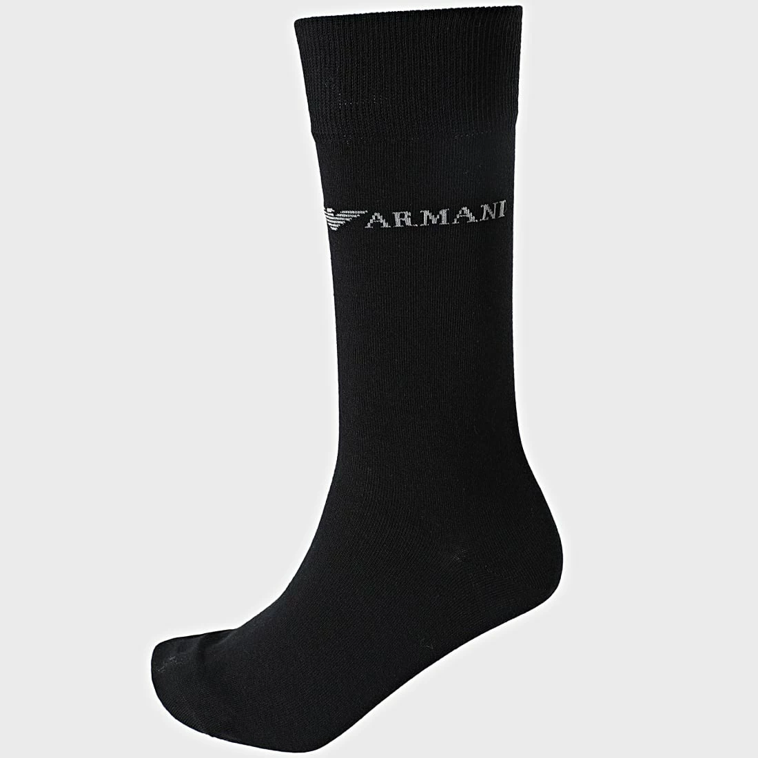 Meilleur prix 🌟 Lot De 2 Paires De Chaussettes 302302 Noir de Emporio Armani 💯 3 Meilleur prix 🌟 Lot De 2 Paires De Chaussettes 302302 Noir de Emporio Armani 💯 – Image 3