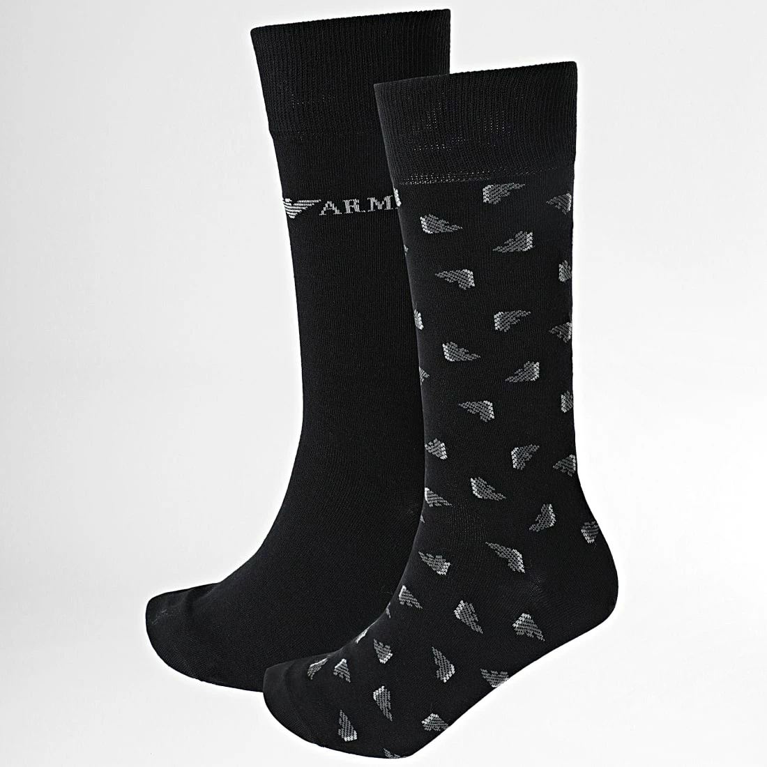 Meilleur prix 🌟 Lot De 2 Paires De Chaussettes 302302 Noir de Emporio Armani 💯 1 Meilleur prix 🌟 Lot De 2 Paires De Chaussettes 302302 Noir de Emporio Armani 💯
