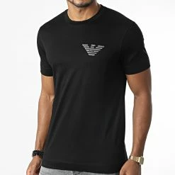 Top 10 🎁 Tee 👚 Shirt 6K1T91-1JSAZ Noir de Emporio Armani 🎁