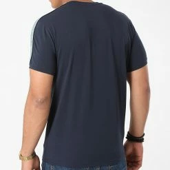 Promo 🤩 Tee 👚 Shirt 111890-1A717 Bleu Marine de Emporio Armani 🎁 -Emporio Armani Soldes Boutique emporio armani 274081 111890 1A717 00135 20210715T155707 04