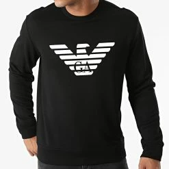 Meilleure vente 🤩 Sweat Crewneck 8N1MR6-1JRIZ Noir de Emporio Armani ❤️ -Emporio Armani Soldes Boutique emporio armani 274135 8N1MR6 1JRIZ F008 20210720T135751 03