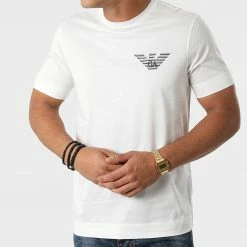 Offres 🔔 Tee 👕 Shirt 6K1T91 1JSAZ Blanc de Emporio Armani 😍 -Emporio Armani Soldes Boutique emporio armani 274136 6K1T91 1JSAZ 0101 20210715T155522 03