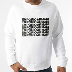 Le moins cher ⭐ Sweat Crewneck 6K1M62-1JHSZ Blanc de Emporio Armani 🔔 -Emporio Armani Soldes Boutique emporio armani 275315 6K1M62 1JHSZ 0100 20210806T124523 03