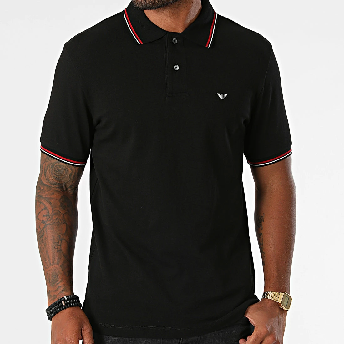 Tout neuf 😉 Polo Manches Courtes 8N1FB3-1JPTZ Noir de Emporio Armani ⌛ 3 Tout neuf 😉 Polo Manches Courtes 8N1FB3-1JPTZ Noir de Emporio Armani ⌛ – Image 3