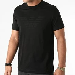 Vente flash 🔔 Tee 👕 Shirt 8N1TD2-1JGYZ Noir de Emporio Armani 😍