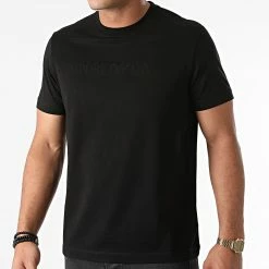 Nouveau 💯 Tee 👕 Shirt 8N1TD2-1JGYZ Noir de Emporio Armani ✨