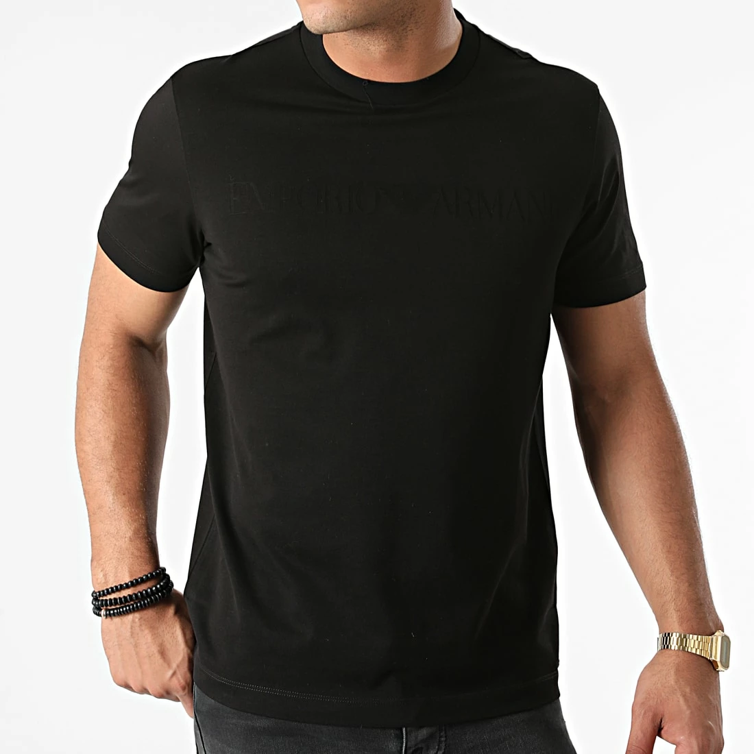 Nouveau 💯 Tee 👕 Shirt 8N1TD2-1JGYZ Noir de Emporio Armani ✨ 3 Nouveau 💯 Tee 👕 Shirt 8N1TD2-1JGYZ Noir de Emporio Armani ✨ – Image 3