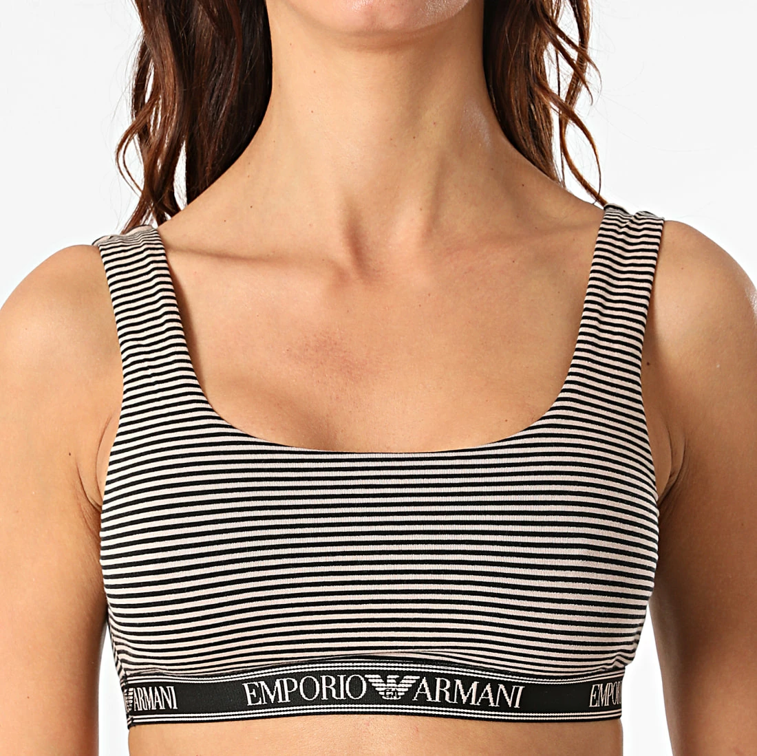 Sortie 🌟 Brassière Femme 164232 Noir Beige de Emporio Armani ❤️ 1 Sortie 🌟 Brassière Femme 164232 Noir Beige de Emporio Armani ❤️