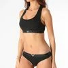 Nouveau 🛒 Ensemble String Et Brassière Femme 164523 Noir Doré de Emporio Armani ⌛