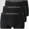 Nouveau 🧨 Lot De 3 Boxers 111610 CC722 Noir de Emporio Armani 🧨