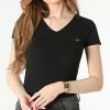 Meilleure affaire 🎁 Tee 👕 Shirt Femme Col V 164407-CC318 Noir de Emporio Armani 🤩