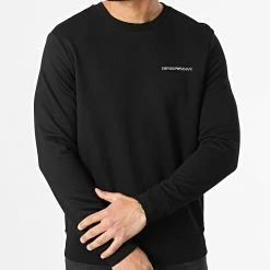 Meilleur prix 🤩 Sweat Crewneck 3L1MFZ-1JRIZ Noir de Emporio Armani 👏 -Emporio Armani Soldes Boutique emporio armani 294626 3L1MFZ 1JRIZ 0999 20211213T110735 03