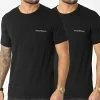 Meilleure affaire ⭐ Lot De 2 Tee 👚 Shirts 111267-2R717 Noir de Emporio Armani 😉