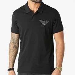 Bon marché 🥰 Polo Manches Courtes 211854-2R472 Noir de Emporio Armani 🎉