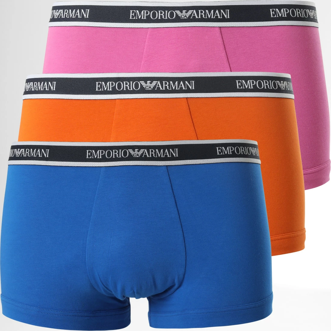 Meilleur prix ⌛ Lot De 3 Boxers 111357-2R717 Orange Rose Bleu Roi de Emporio Armani 😀 1 Meilleur prix ⌛ Lot De 3 Boxers 111357-2R717 Orange Rose Bleu Roi de Emporio Armani 😀