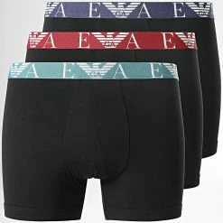 Budget ✔️ Lot De 3 Boxers 111473-2R715 Noir de Emporio Armani 🌟