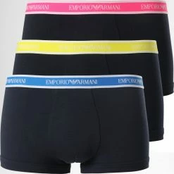 Coupon 🎉 Lot De 3 Boxers 111357-2R717 Bleu Marine de Emporio Armani 🧨