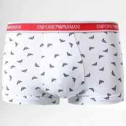 Nouveau 👏 Lot De 3 Boxers 111357-2R717 Noir Rouge Blanc de Emporio Armani 🛒 -Emporio Armani Soldes Boutique emporio armani 295794 111357 2R717 12721 20211224T110700 03