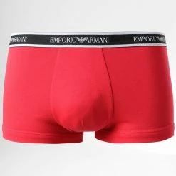 Nouveau 👏 Lot De 3 Boxers 111357-2R717 Noir Rouge Blanc de Emporio Armani 🛒 -Emporio Armani Soldes Boutique emporio armani 295794 111357 2R717 12721 20211224T110701 04