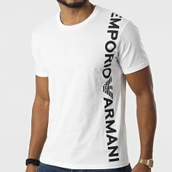 Tout neuf 🎉 Tee 👕 Shirt 211831-2R479 Blanc de Emporio Armani ⭐