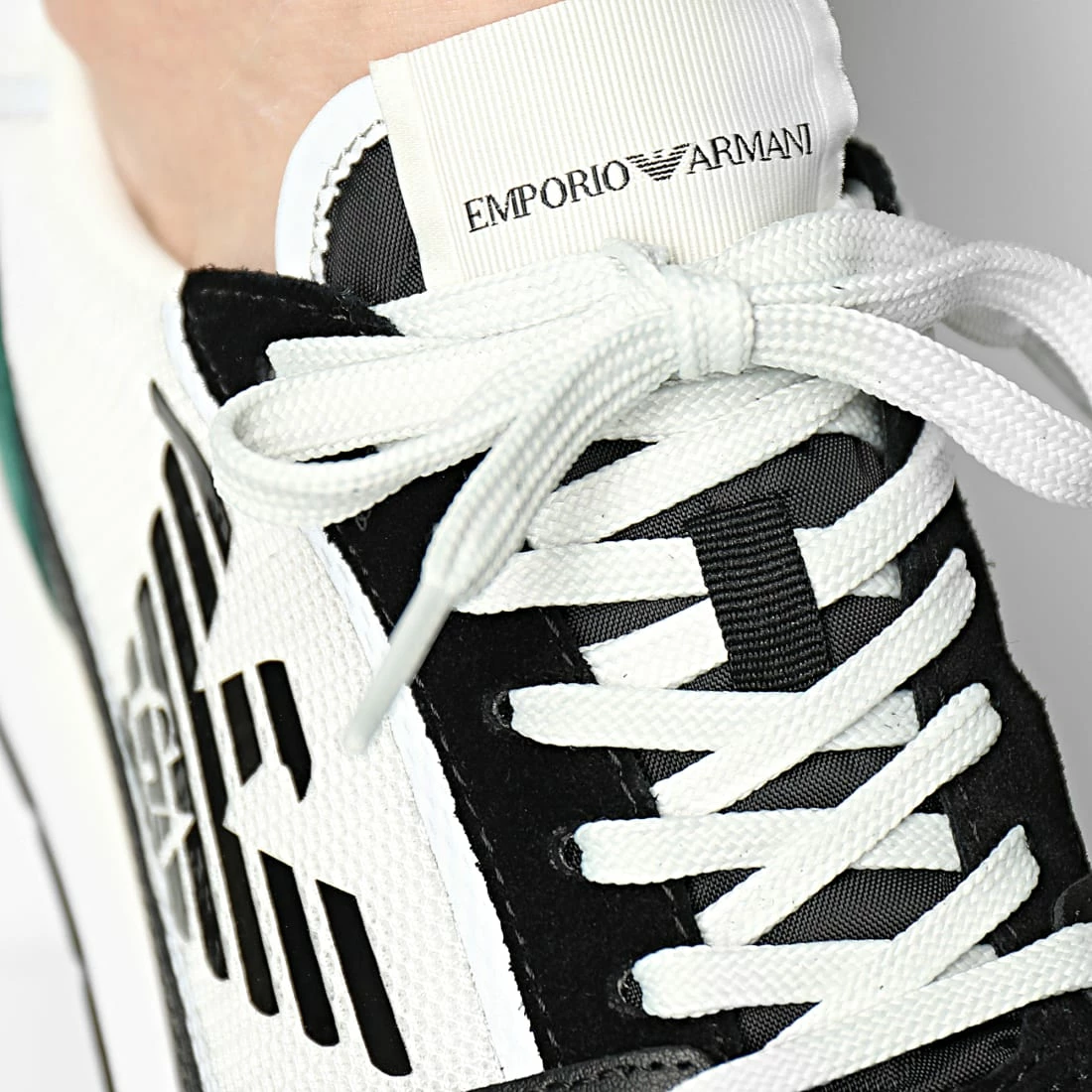 Budget ⭐ Baskets X4X537-XM678 Navy Green Black Off White de Emporio Armani 🛒 3 Budget ⭐ Baskets X4X537-XM678 Navy Green Black Off White de Emporio Armani 🛒 – Image 3