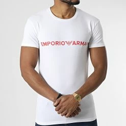 Offres 🎉 Tee 👕 Shirt 111035-2R516 Blanc de Emporio Armani 🎉 -Emporio Armani Soldes Boutique emporio armani 302641 111035 2R516 00010 20220215T155806 03