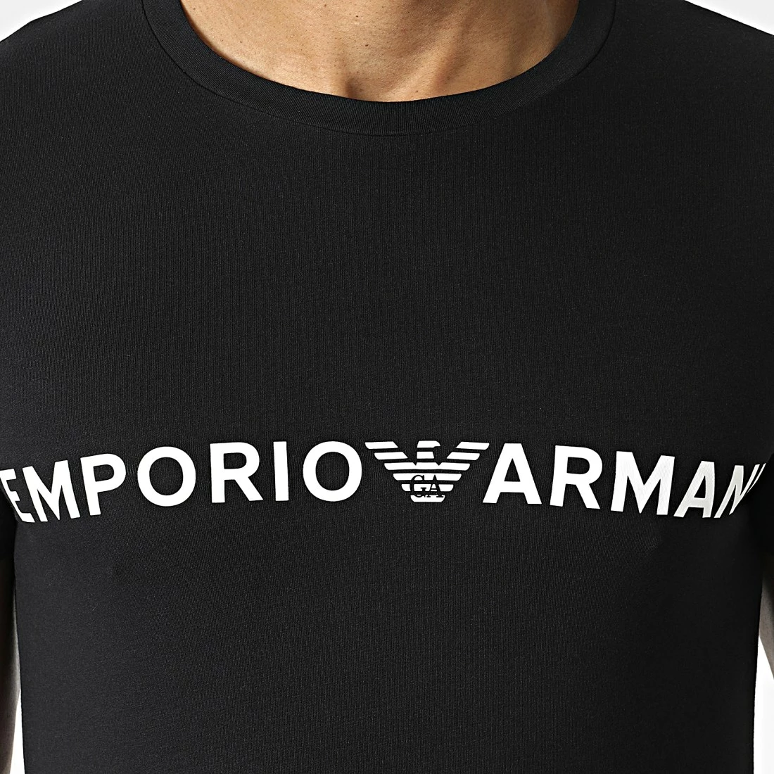 Nouveau 🥰 Tee 👕 Shirt 111035-2R516 Noir de Emporio Armani 😀 2 Nouveau 🥰 Tee 👕 Shirt 111035-2R516 Noir de Emporio Armani 😀 – Image 2