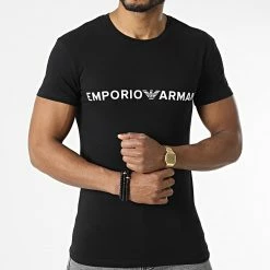Nouveau 🥰 Tee 👕 Shirt 111035-2R516 Noir de Emporio Armani 😀 6 Nouveau 🥰 Tee 👕 Shirt 111035-2R516 Noir de Emporio Armani 😀 -Emporio Armani Soldes Boutique emporio armani 302644 111035 2R516 00020 20220215T160415 03