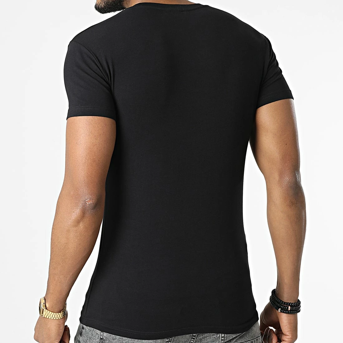 Nouveau 🥰 Tee 👕 Shirt 111035-2R516 Noir de Emporio Armani 😀 4 Nouveau 🥰 Tee 👕 Shirt 111035-2R516 Noir de Emporio Armani 😀 – Image 4