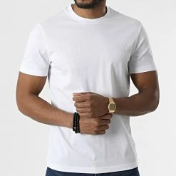 Budget 🔥 Tee 👚 Shirt 8N1TD2-1JGYZ Blanc de Emporio Armani 😀 -Emporio Armani Soldes Boutique emporio armani 303308 8N1TD2 1JGYZ 0146 20220214T161808 03