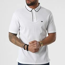 Meilleure affaire 🔔 Polo A Manches Courtes 3L1FAX-1JTKZ Blanc de Emporio Armani 👍 -Emporio Armani Soldes Boutique emporio armani 303959 3L1FAX 1JTKZ 0100 20220217T161608 03