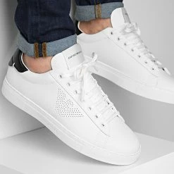 Bon marché 😍 Baskets X4X565-XN180 Off White Black de Emporio Armani 🌟