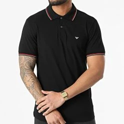Remise 🔔 Polo A Manches Courtes 8N1FB4-1JPTZ Noir de Emporio Armani 🧨 -Emporio Armani Soldes Boutique emporio armani 305402 8N1FB4 1JPTZ 0999 20220224T161224 03