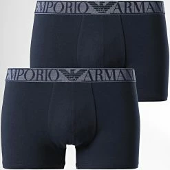 Coupon ✨ Lot De 2 Boxers 111769-2R720 Bleu Marine de Emporio Armani 🤩