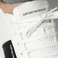 Offres 🌟 Baskets X4X570 XN010 White Black White de Emporio Armani 🌟 -Emporio Armani Soldes Boutique emporio armani 307685 X4X570 XN010 Q908 20220307T155411 03