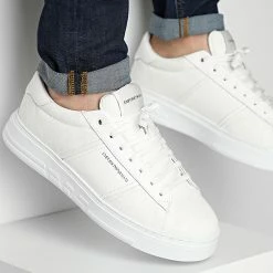Meilleure vente 🧨 Baskets X4X570 XN183 White White de Emporio Armani 🔔