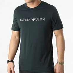 Offres 🧨 Tee 👚 Shirt 8N1TN5-1JPZZ Bleu Marine de Emporio Armani 👍