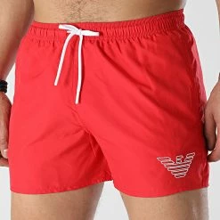 Vente flash ❤️ Short De Bain 211752-2R438 Rouge de Emporio Armani 💯