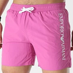 Sortie 🤩 Short De Bain 211740-2R422 Violet de Emporio Armani ✔️