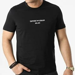 Meilleure vente 🔔 Tee 👚 Shirt 3L1TFR-1JPZZ Noir de Emporio Armani 👏 -Emporio Armani Soldes Boutique emporio armani 308783 3L1TFR 1JPZZ 0999 20220315T154823 03