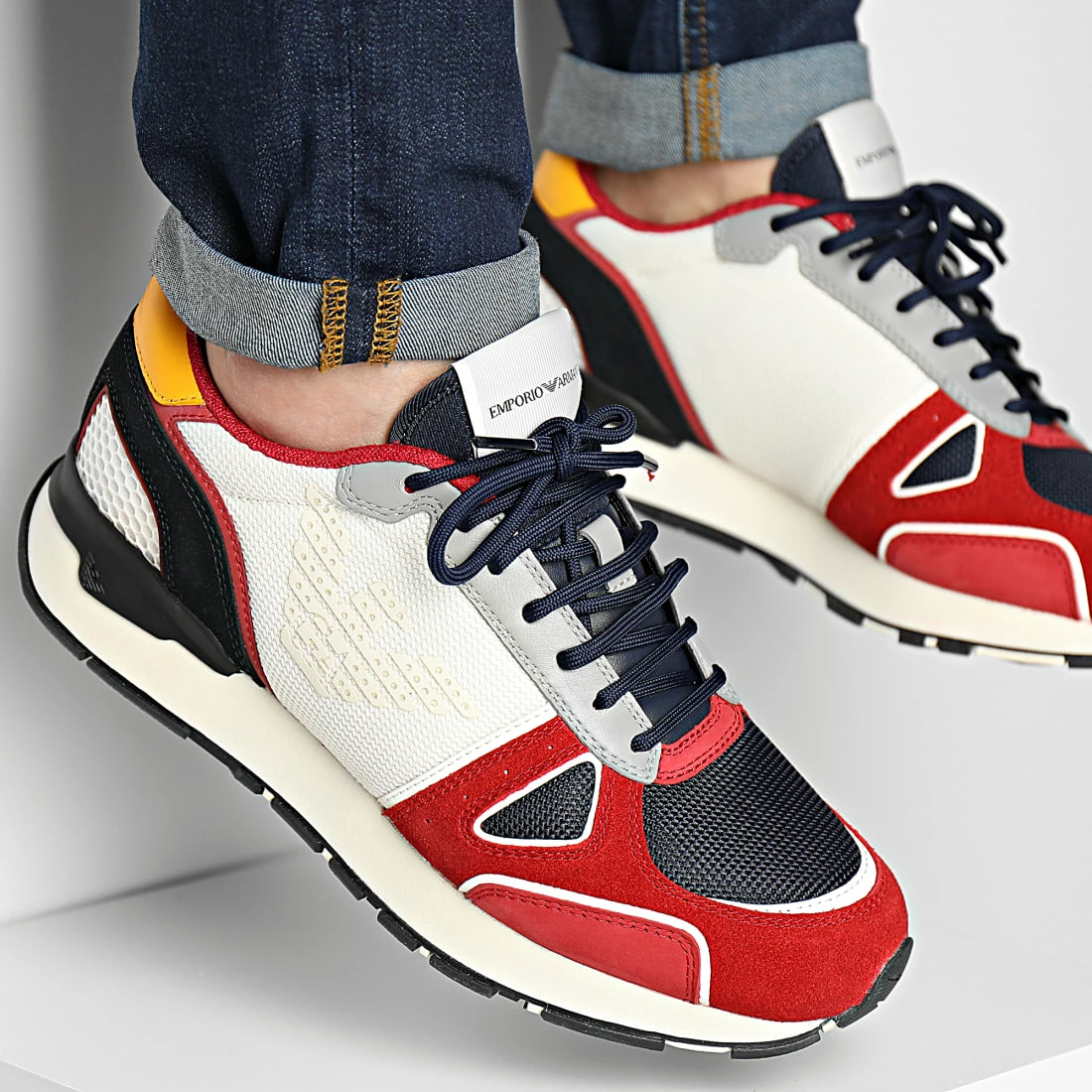 Meilleur prix ⭐ Baskets X4X289-XM499 Red Off White Blue Navy de Emporio Armani 😉 1 Meilleur prix ⭐ Baskets X4X289-XM499 Red Off White Blue Navy de Emporio Armani 😉