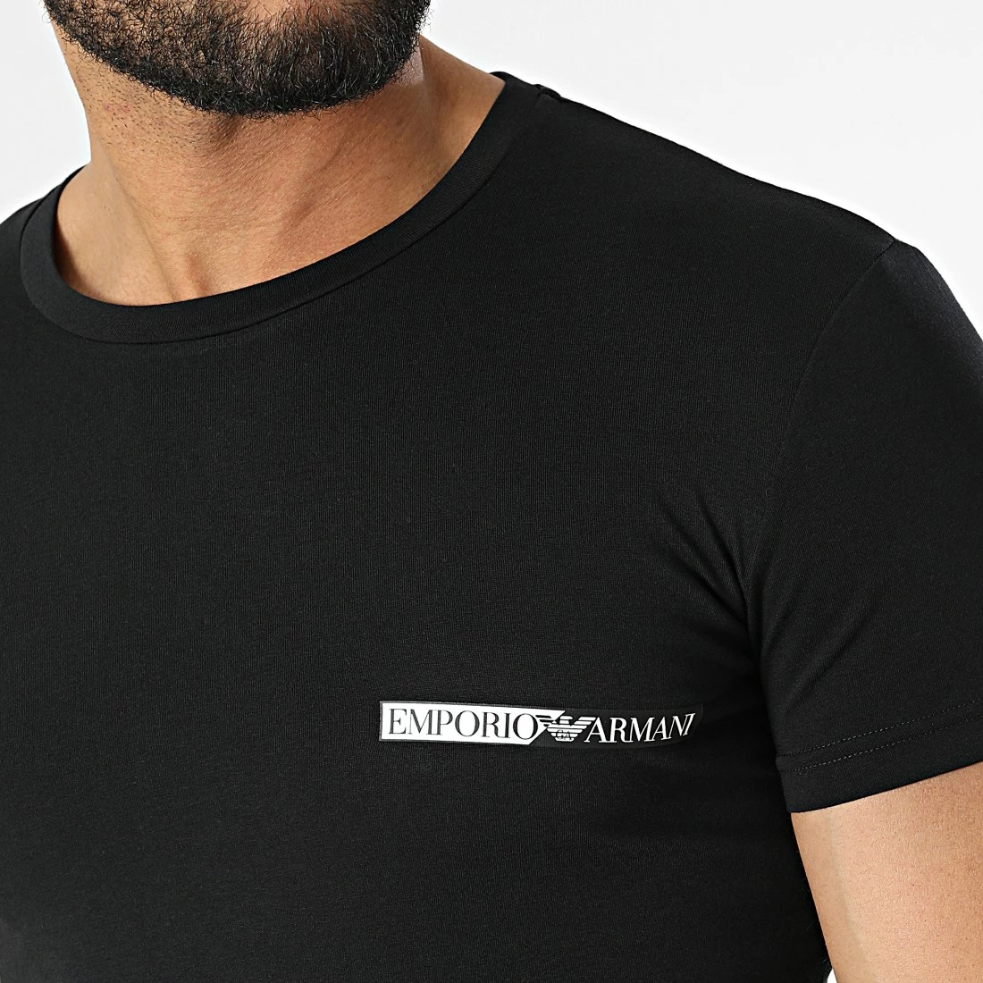 Top 10 ✨ Tee 👚 Shirt 111035-2R729 Noir de Emporio Armani ✨ 2 Top 10 ✨ Tee 👚 Shirt 111035-2R729 Noir de Emporio Armani ✨ – Image 2