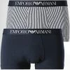 Le moins cher 🌟 Lot De 2 Boxers 111210 2R504 Bleu Marine Blanc de Emporio Armani 💯