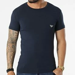 De gros 👏 Tee 👚 Shirt 111035-2R512 Bleu Marine de Emporio Armani ✔️ -Emporio Armani Soldes Boutique emporio armani 322269 111035 2R512 00135 20220609T124357 03