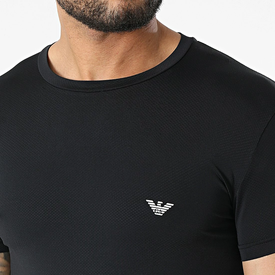 Budget 🎉 Tee 👕 Shirt 111035-2R537 Noir de Emporio Armani ⌛ 2 Budget 🎉 Tee 👕 Shirt 111035-2R537 Noir de Emporio Armani ⌛ – Image 2