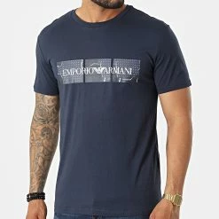 Top 10 😉 Tee 👕 Shirt 211818 Bleu Marine de Emporio Armani 😀