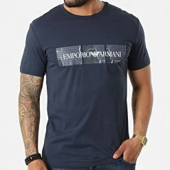 Top 10 😉 Tee 👕 Shirt 211818 Bleu Marine de Emporio Armani 😀 -Emporio Armani Soldes Boutique emporio armani 322382 211818 2R470 06935 20220613T161839 03