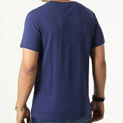 Meilleure vente ❤️ Tee 👚 Shirt 211818 Bleu Marine de Emporio Armani 🎁 -Emporio Armani Soldes Boutique emporio armani 322397 211818 2R476 90535 20220614T152216 04