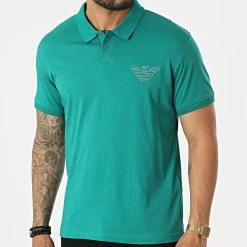 Meilleur prix 🔥 Polo Manches Courtes 211854 Vert de Emporio Armani 🥰